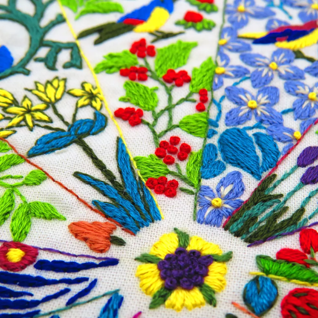 A Year Inspired by Voysey Embroidery Stitch Kit - Image 9