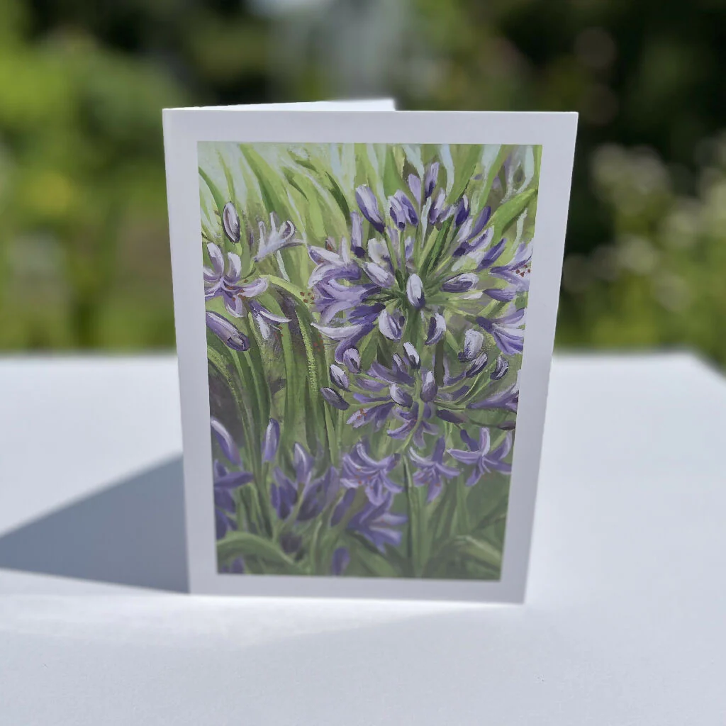 Agapanthus Greeting Card