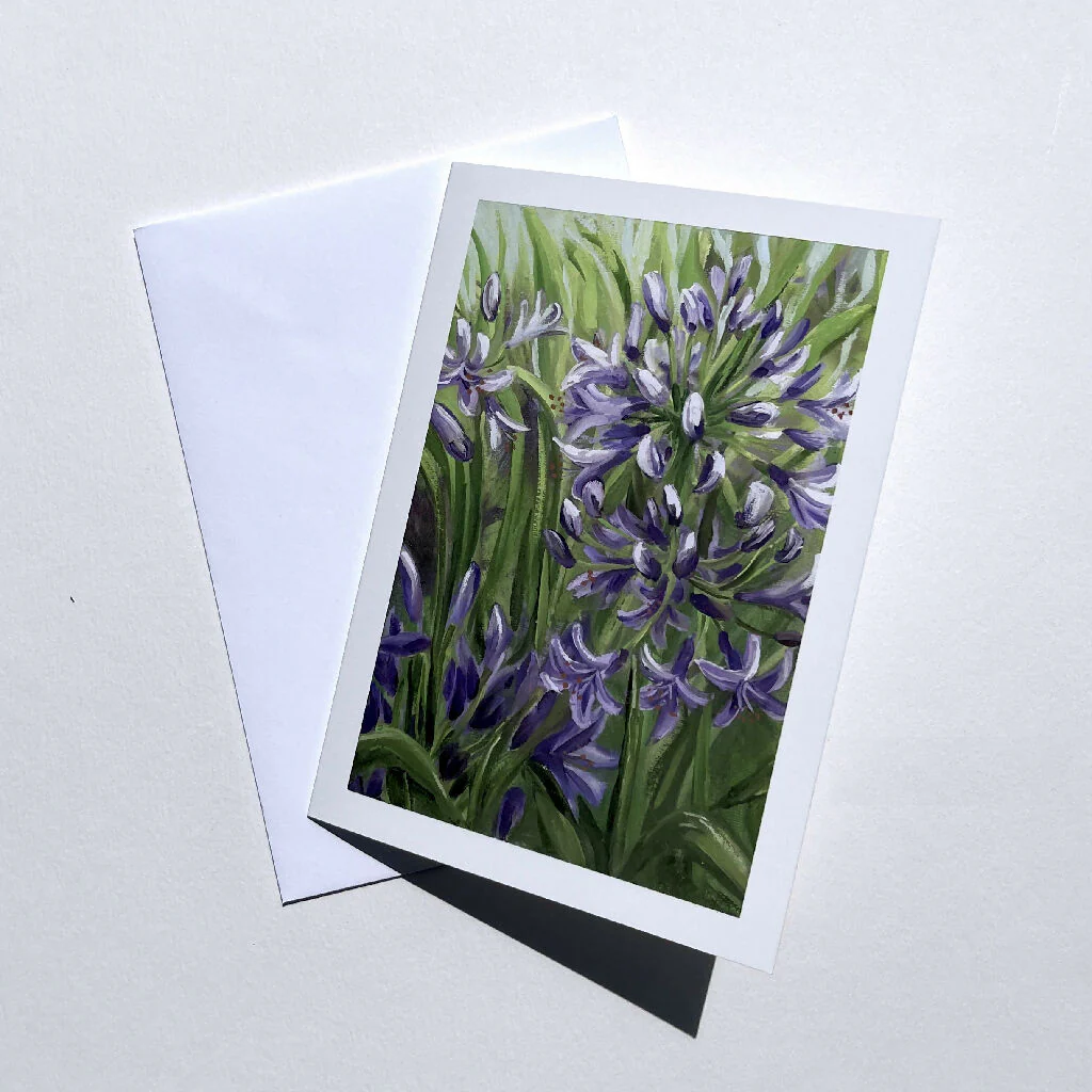 Agapanthus Greeting Card - Image 2