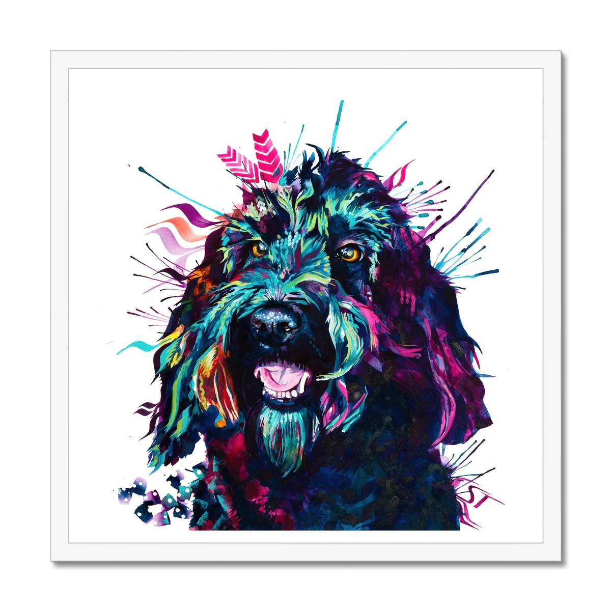 Alfie the Cockapoo Framed Print - Image 2