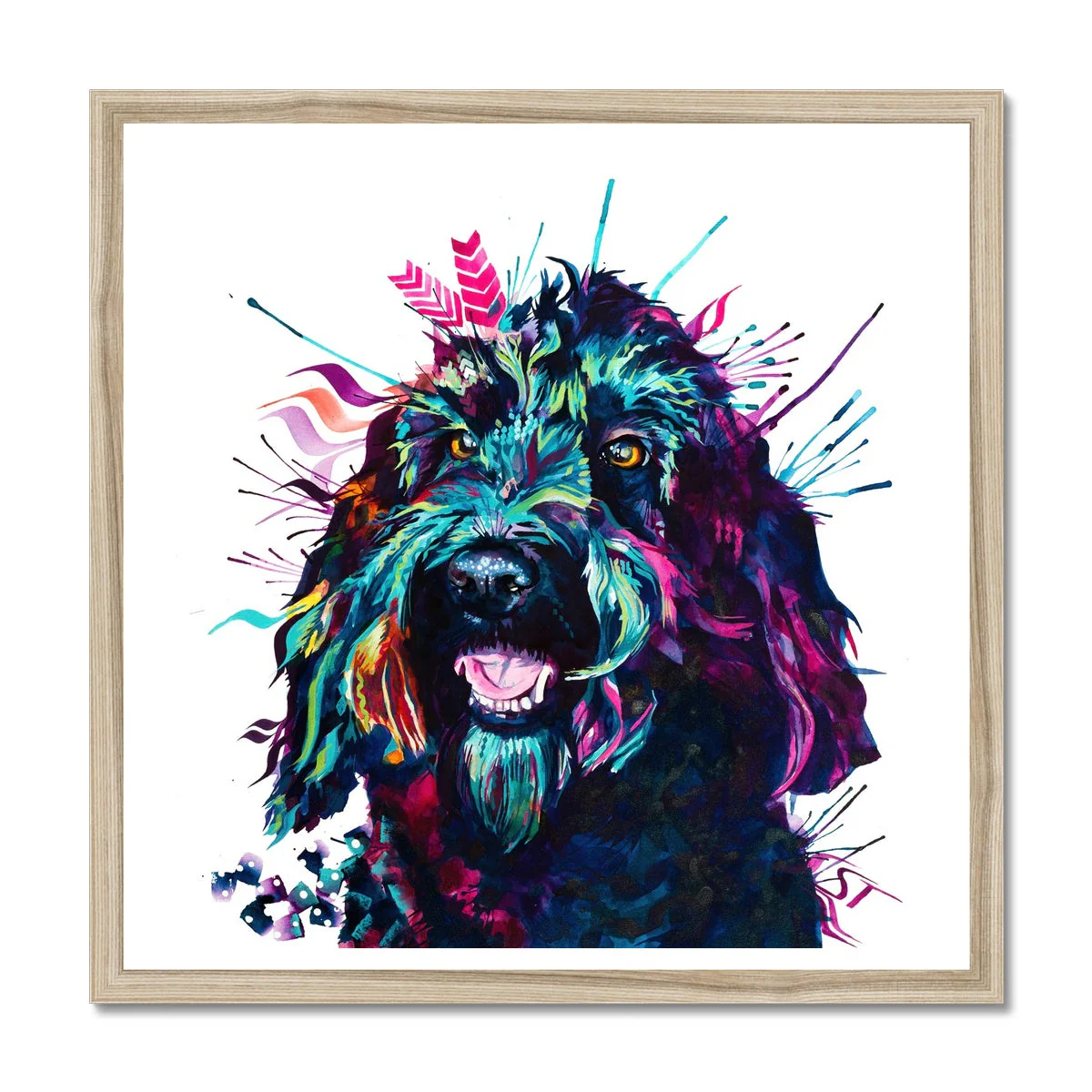 Alfie the Cockapoo Framed Print - Image 3