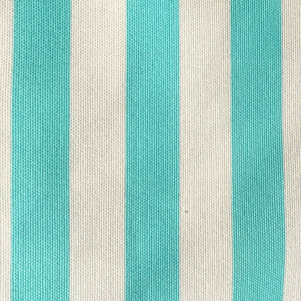 Aquamarine/Antique White Stripe Large Tassel Fringed Outdoor Parasol - Image 7