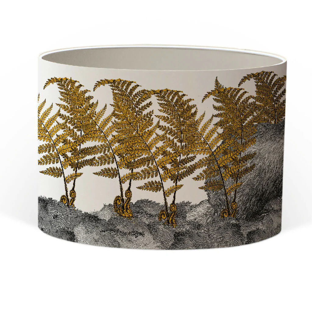 Badgers in Bracken Lampshade – British Wildlife Collection - Image 4