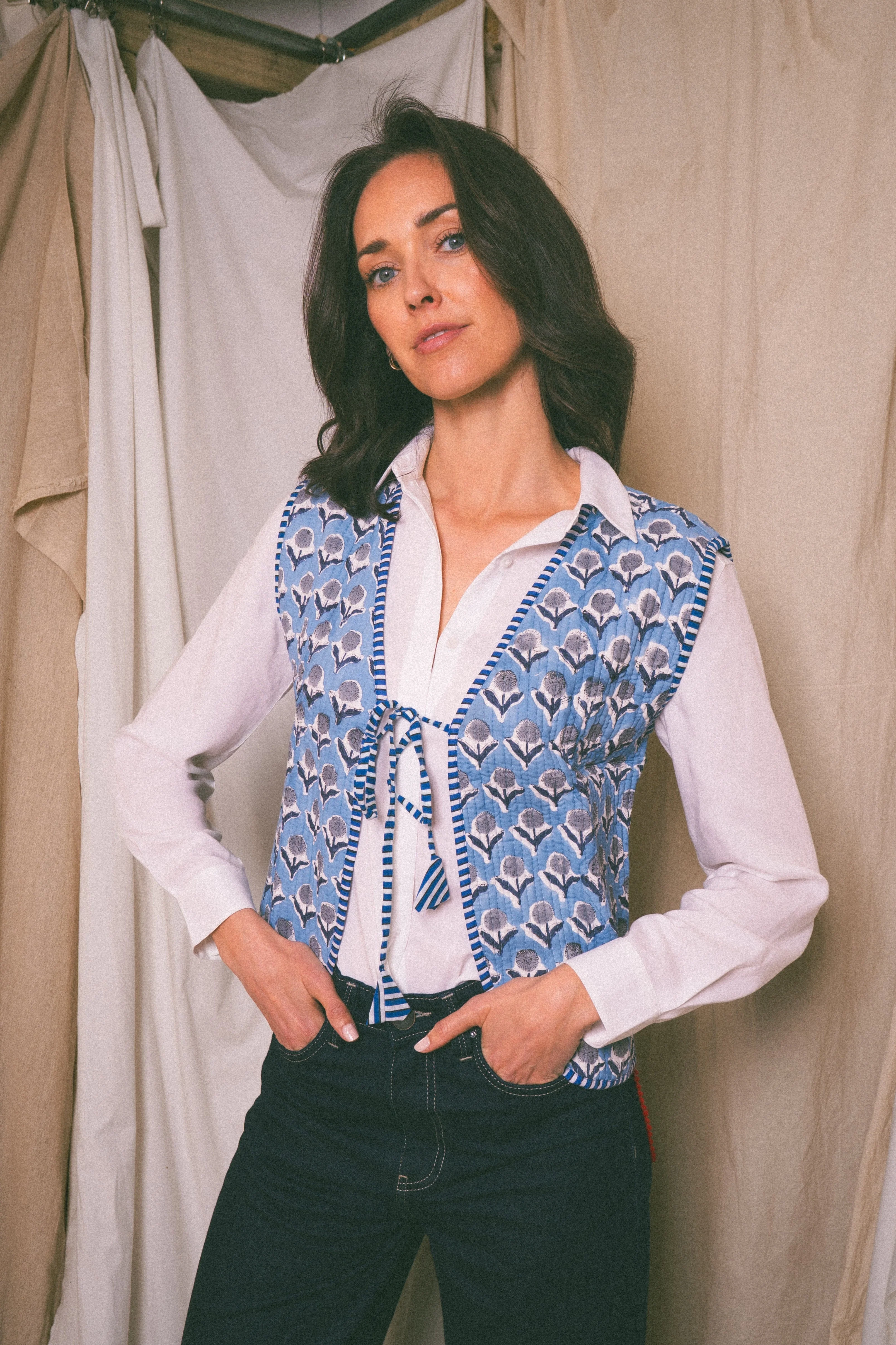 Blue Amour Waistcoat - Image 6