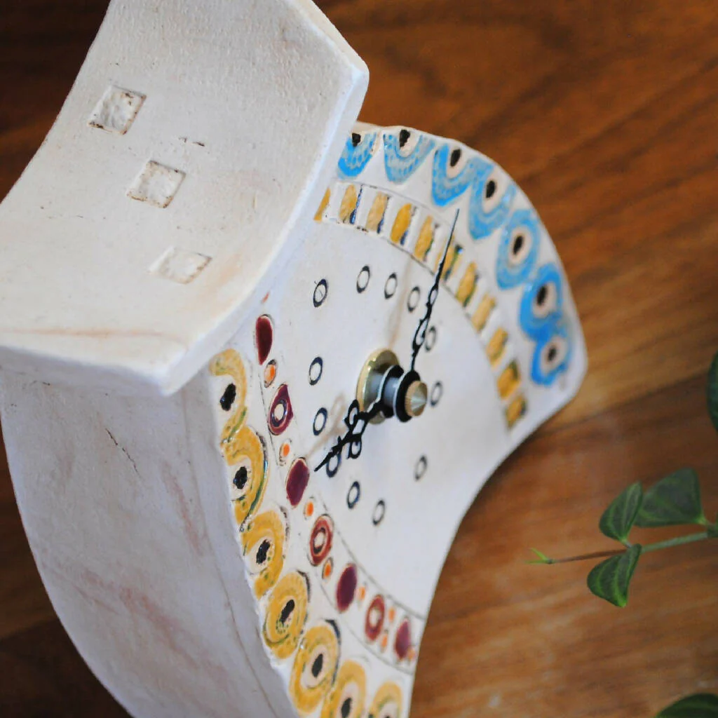 Boutique Mantel Clock in Bright Colours - Image 4