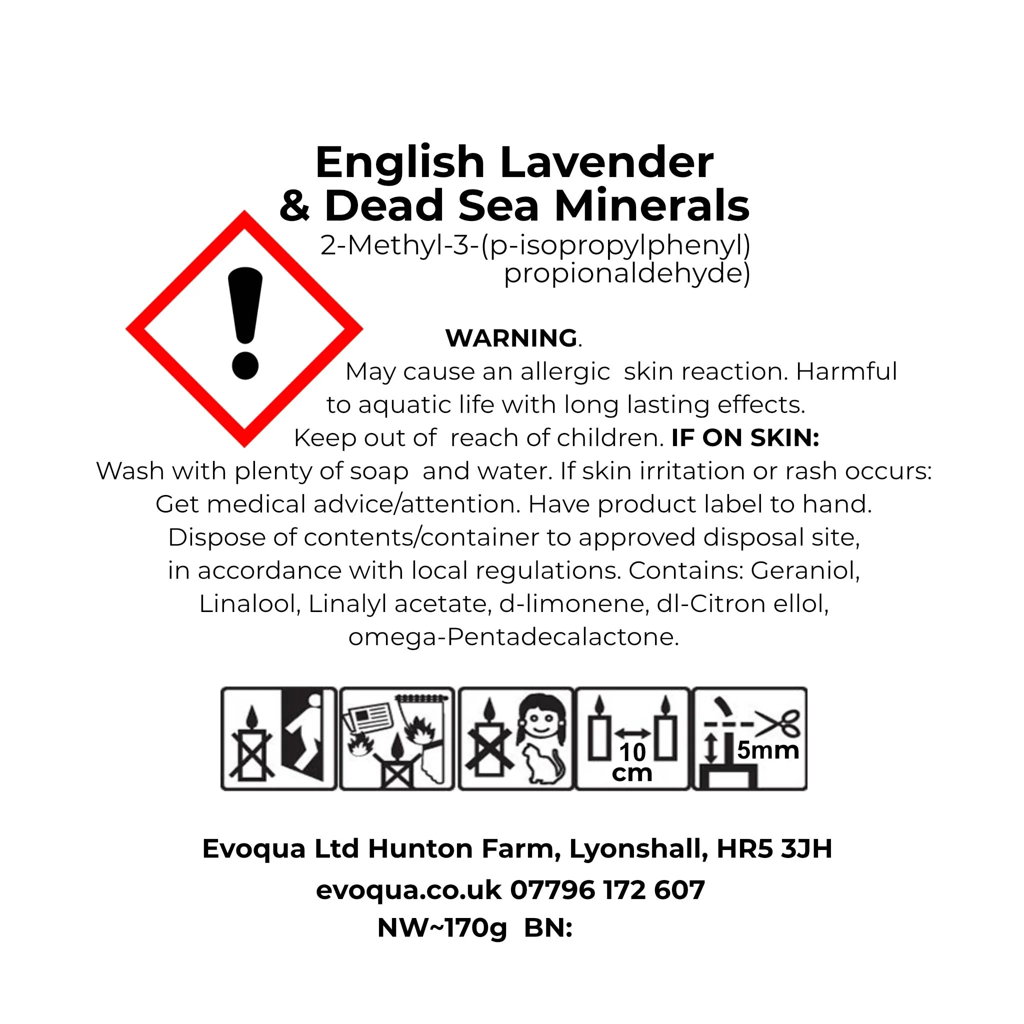 Candle Making Kit - English Lavender & Dead Sea Minerals - Image 4