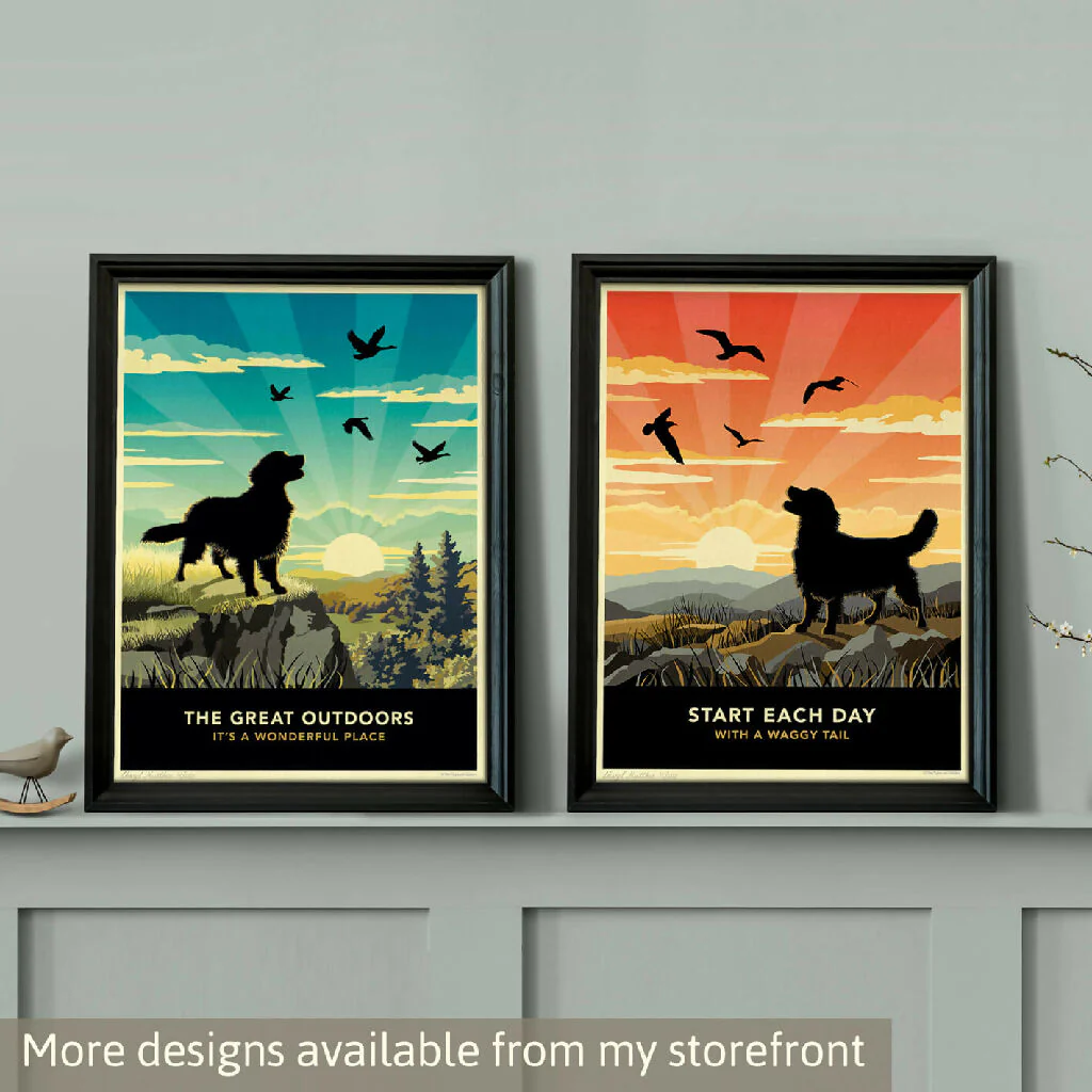 GOLDEN RETRIEVER 'COASTAL SUNRISE’ LIMITED EDITION ART PRINT - Image 11
