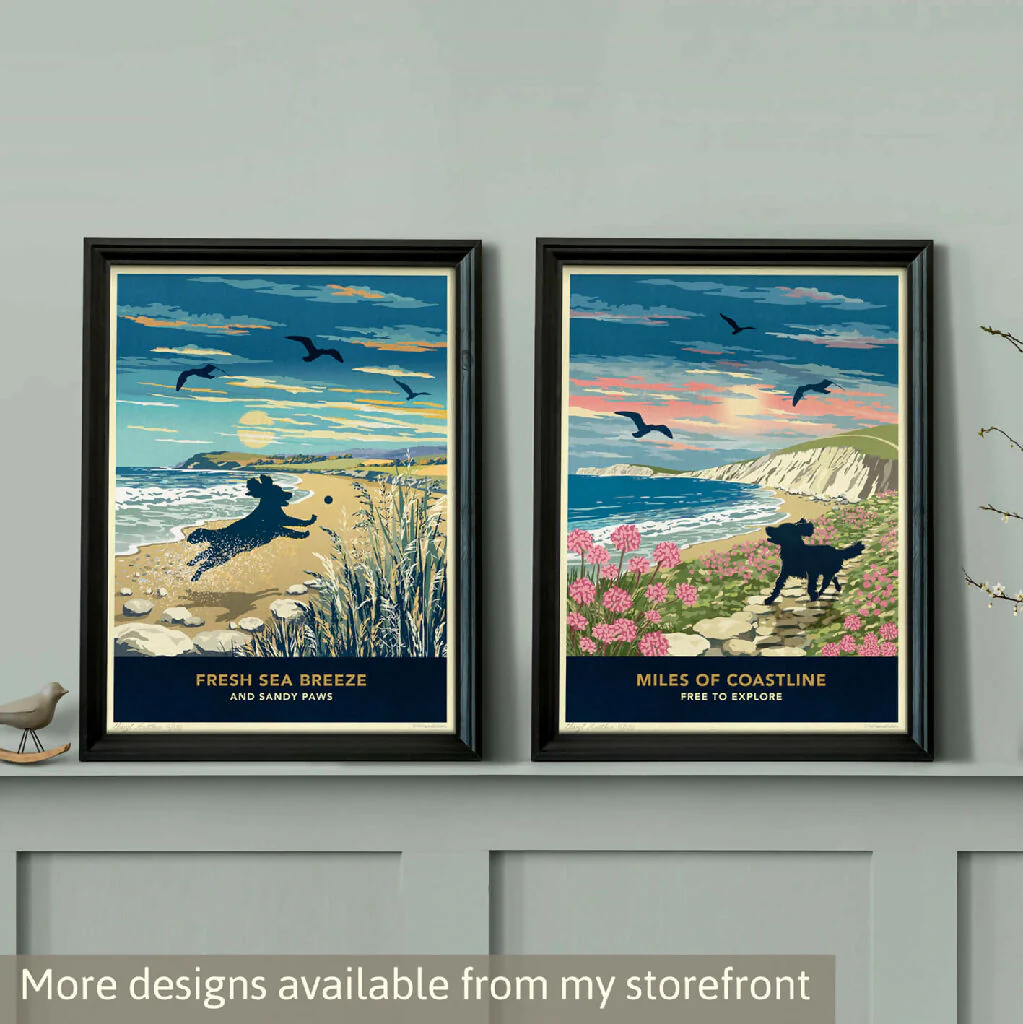 SPANIEL 'COASTAL SUNRISE’ LIMITED EDITION ART PRINT - Image 11