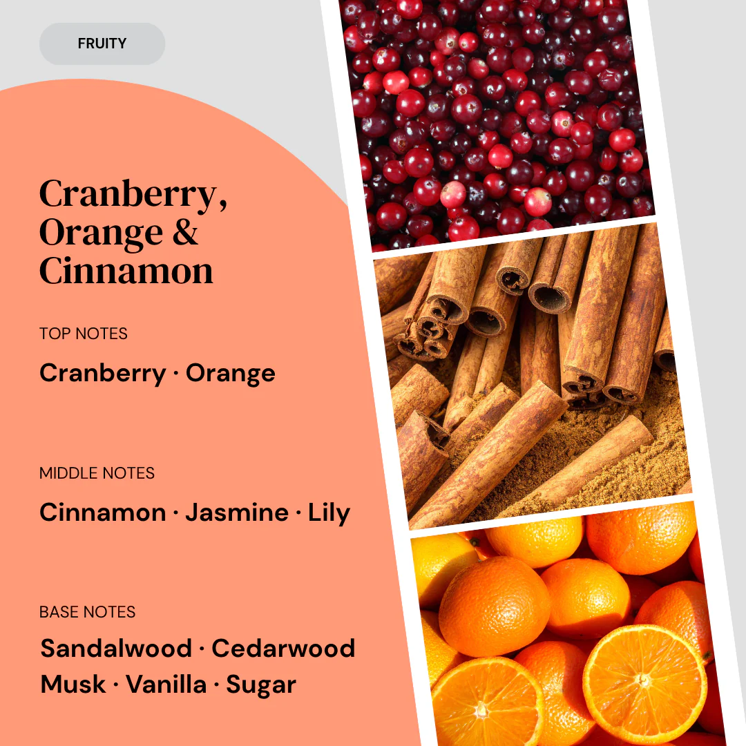 Cranberry, Orange & Cinnamon Reed Diffuser - Image 3