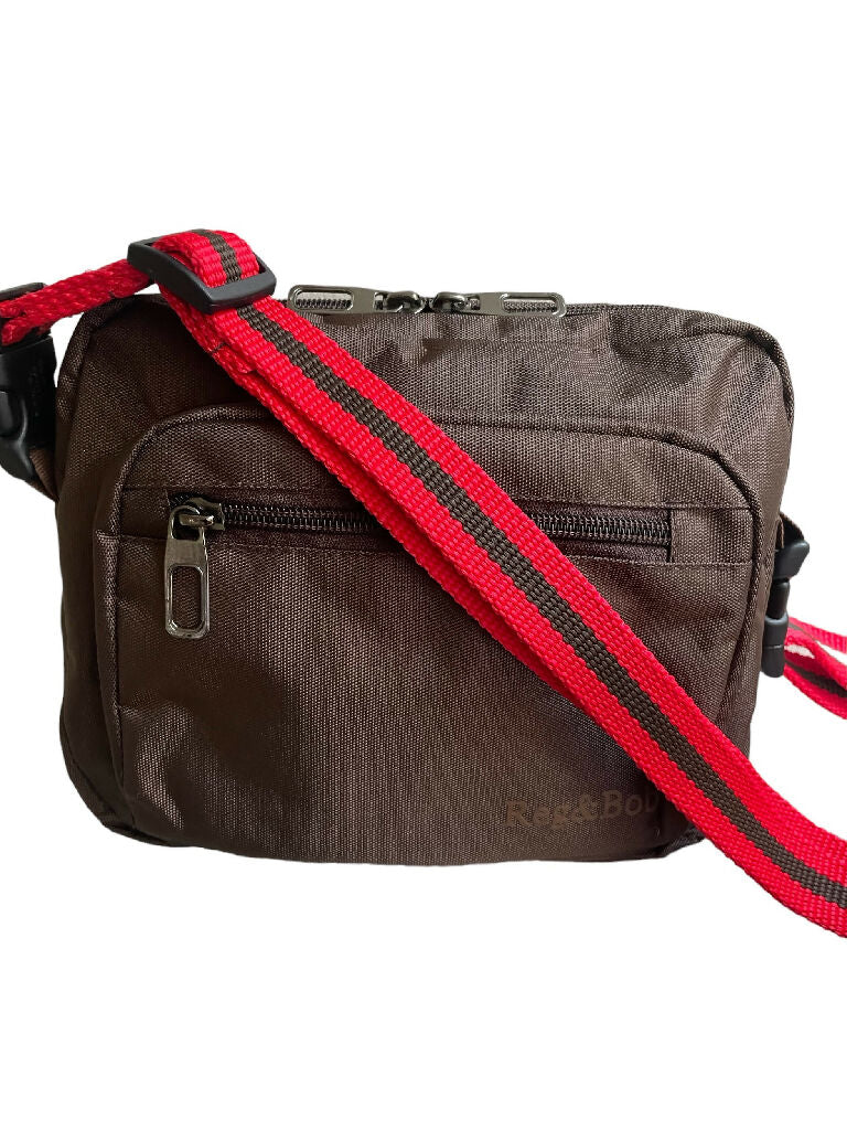 Crossbody Dog Walking Bag in Brown with 3 strap options - Image 5