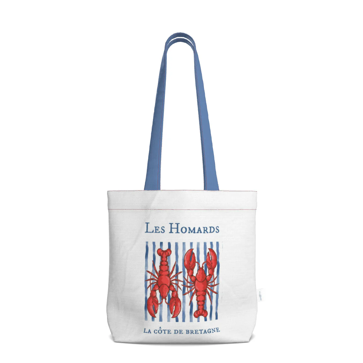 Everyday Tote Bag, Les Homards Bretagne Collection Canvas Shopper - Image 4