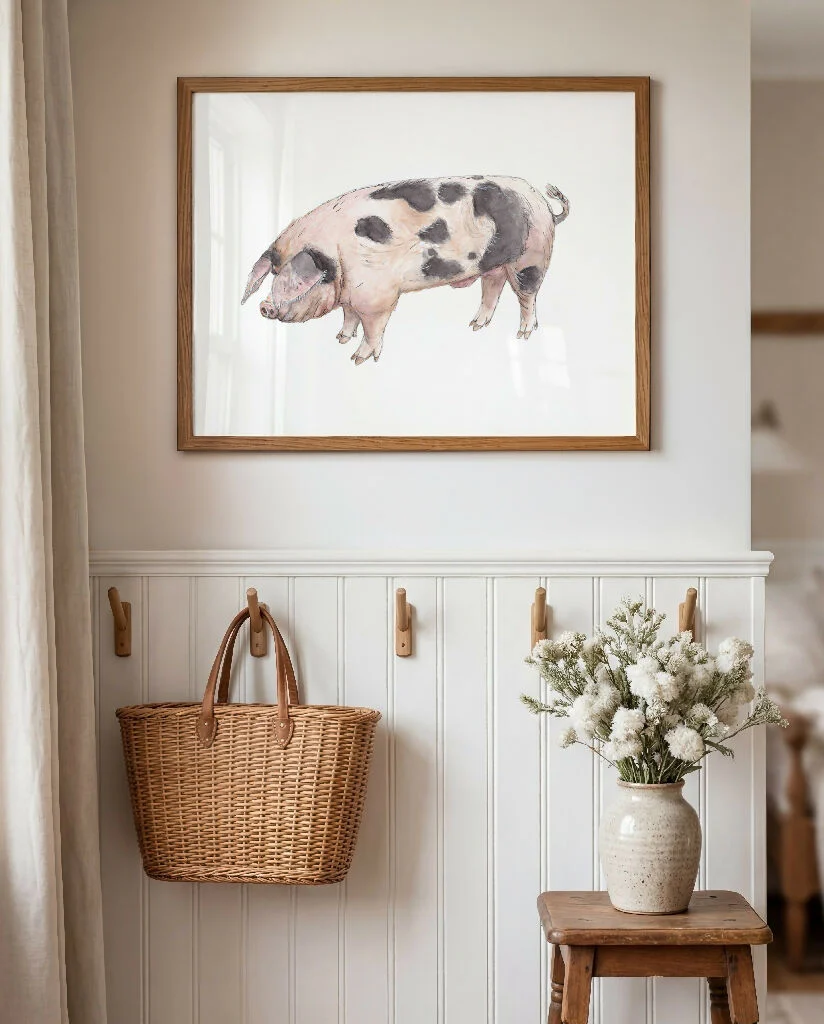 Gloucestershire Old Spot Pig Print - Image 2