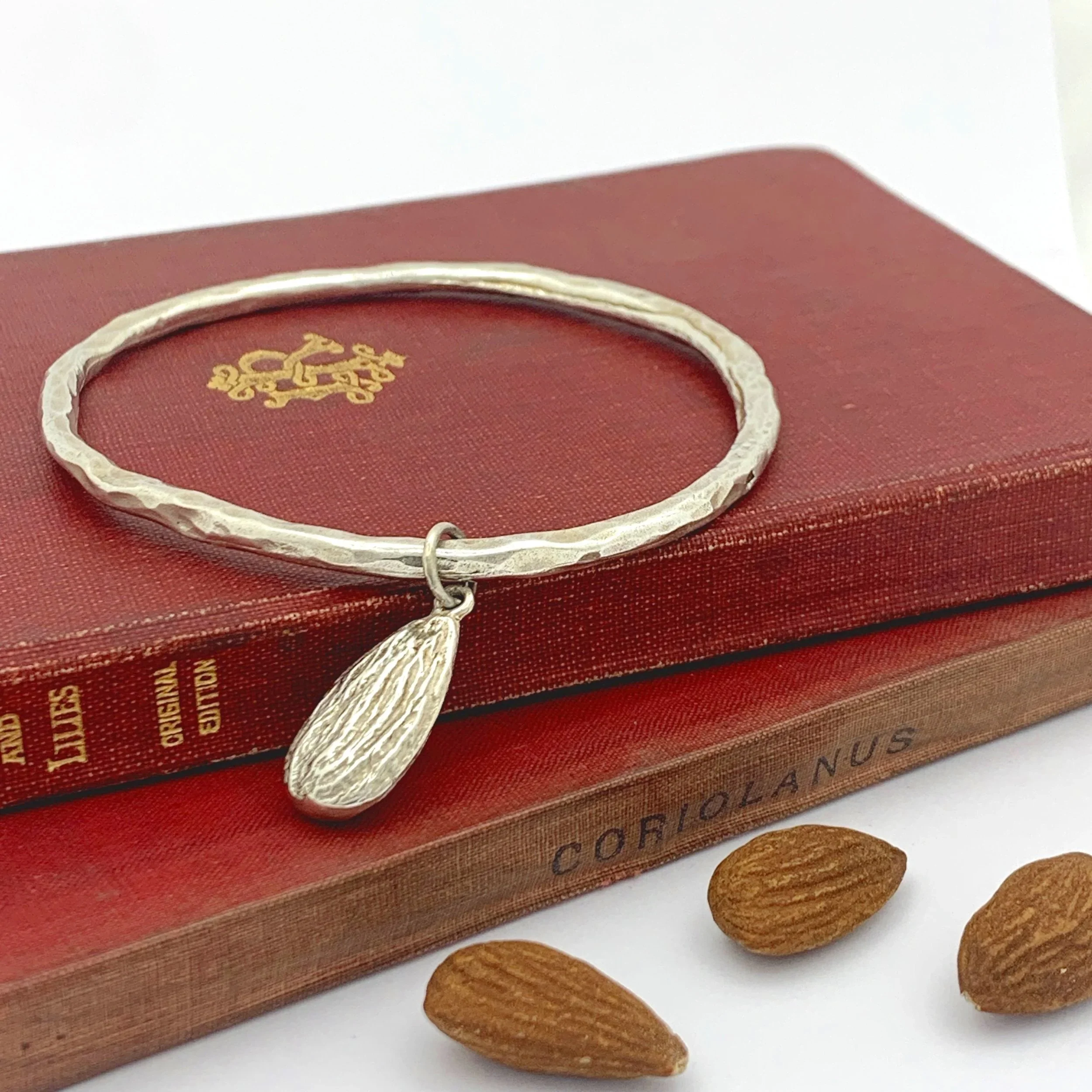 Hammered Almond Bangle - Image 5