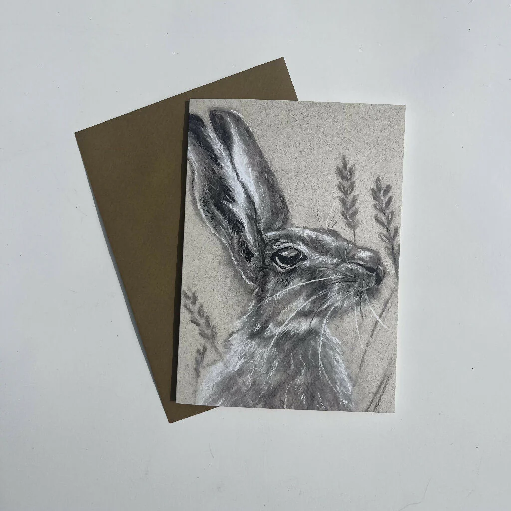 Harvest Hare #2 Greeting Card - Image 2