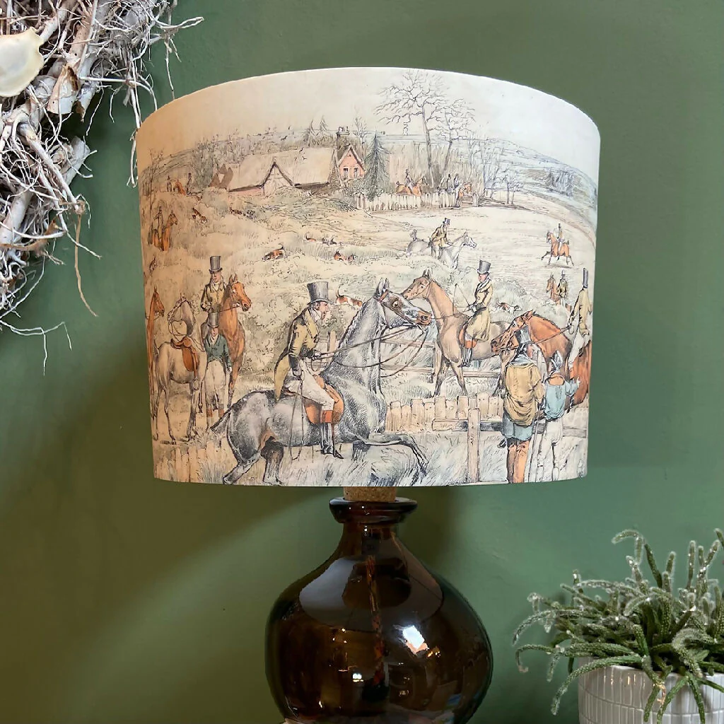 Hunting Scene Fine Art Lampshade - Image 9