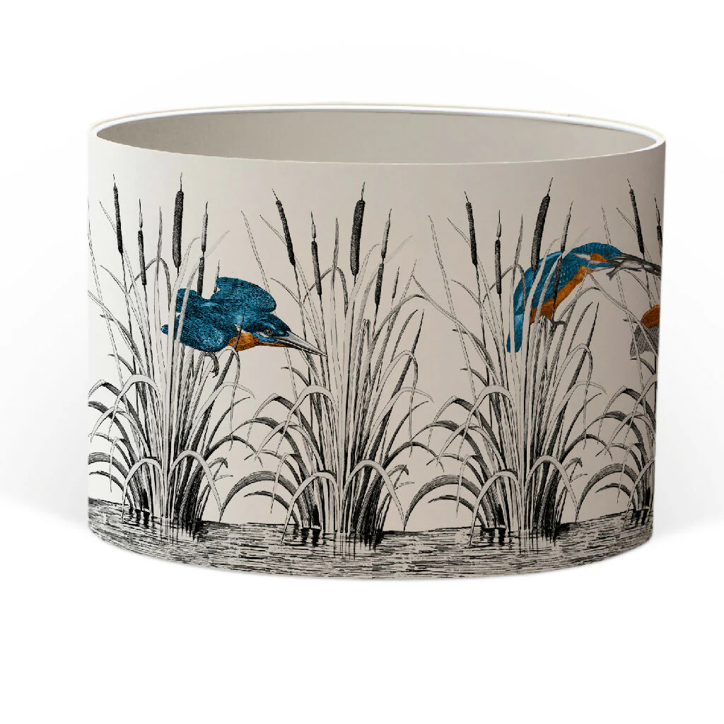 Kingfishers Lampshade – British Wildlife Collection - Image 7