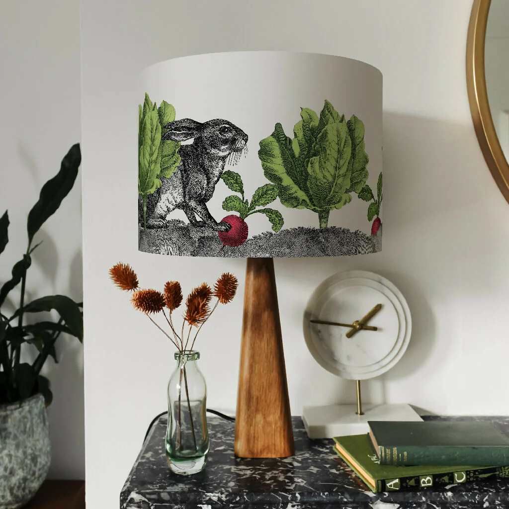 Kitchen Garden, Rabbit Lampshade – British Wildlife Collection - Image 2