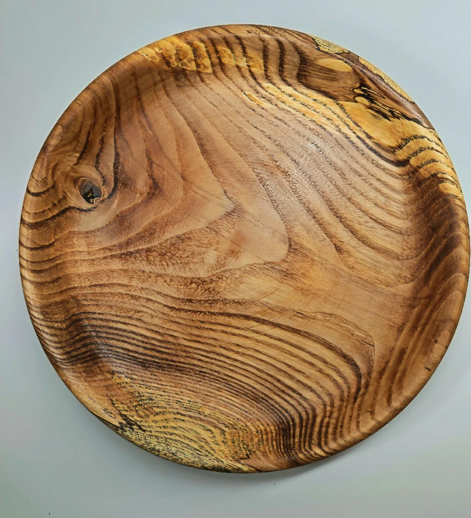 Large ash wood plate - Image 3