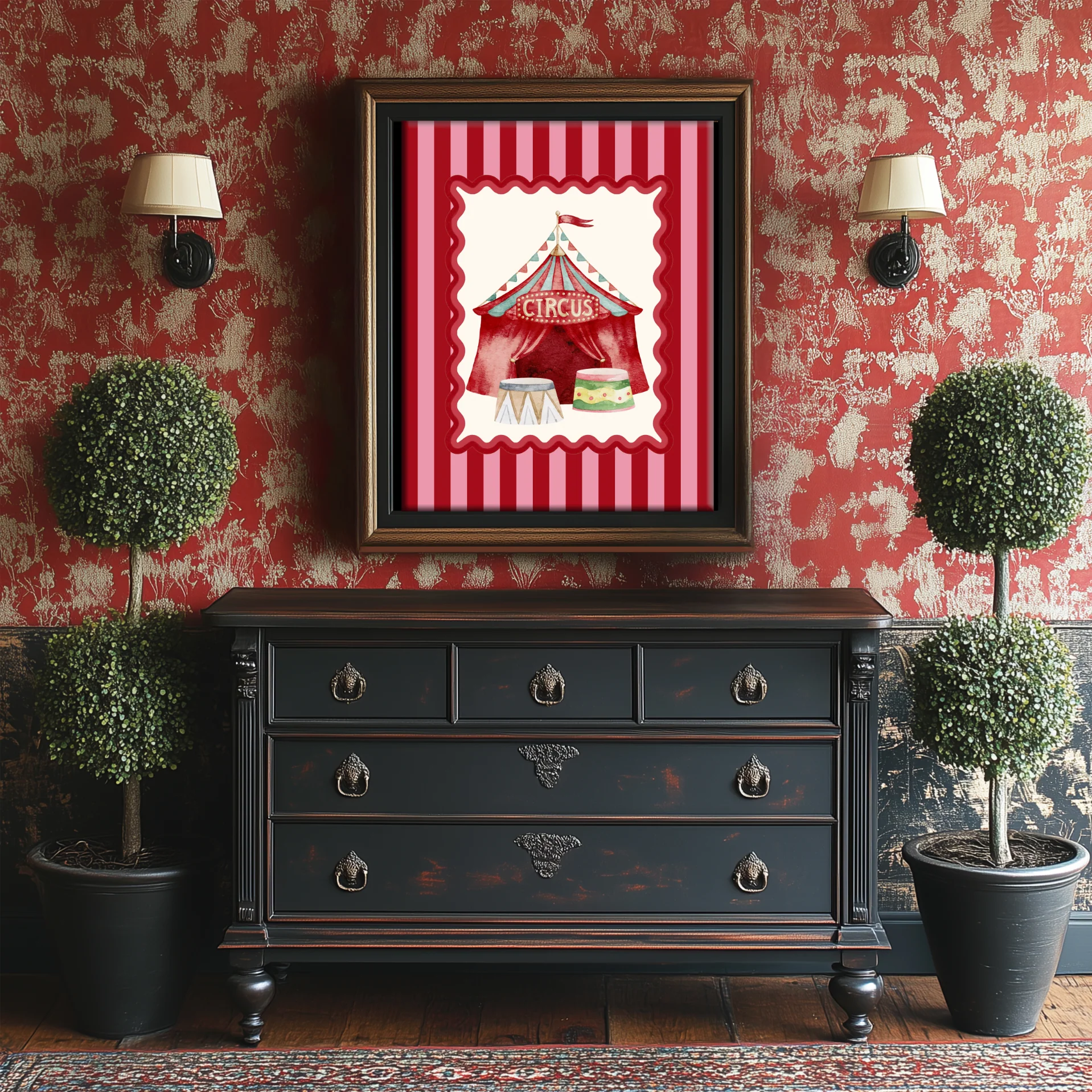 Le Cirque Circus Tent I Circus Artwork I Kids Room Illustration I Funfair Wall Art - Image 6