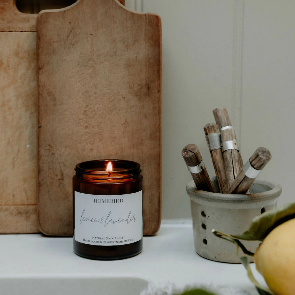 Lemon & Lavender Natural Soy Wax Candle