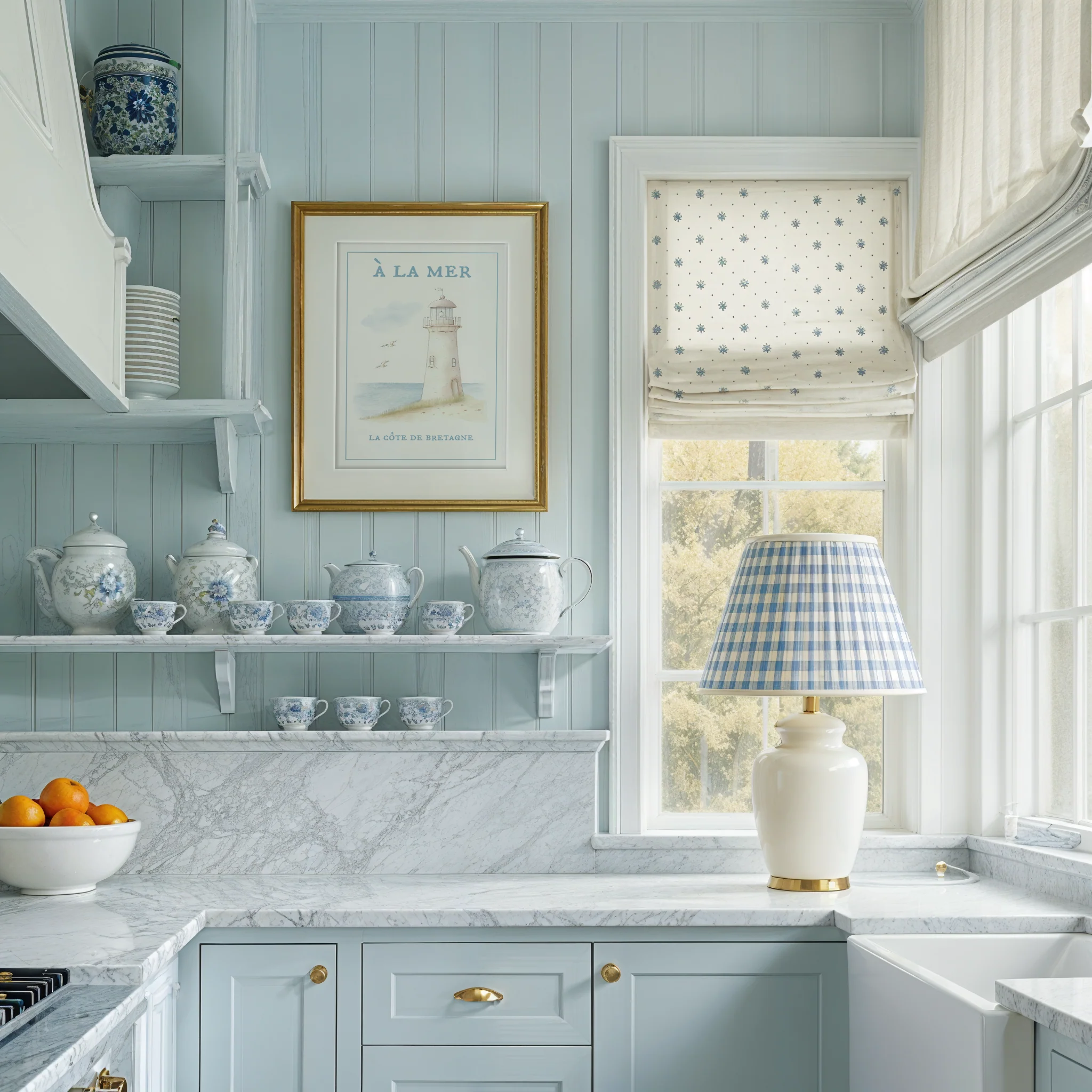 Lighthouse Print Nautical Kitchen Wall Art Nancy Meyers Style Decor - Image 4