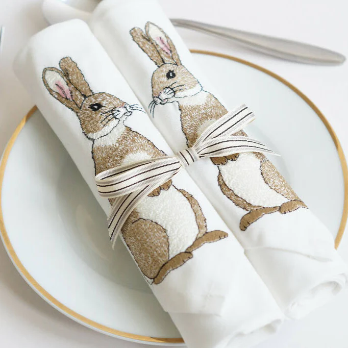Luxury Embroidered Rabbit Gift Set - Image 5