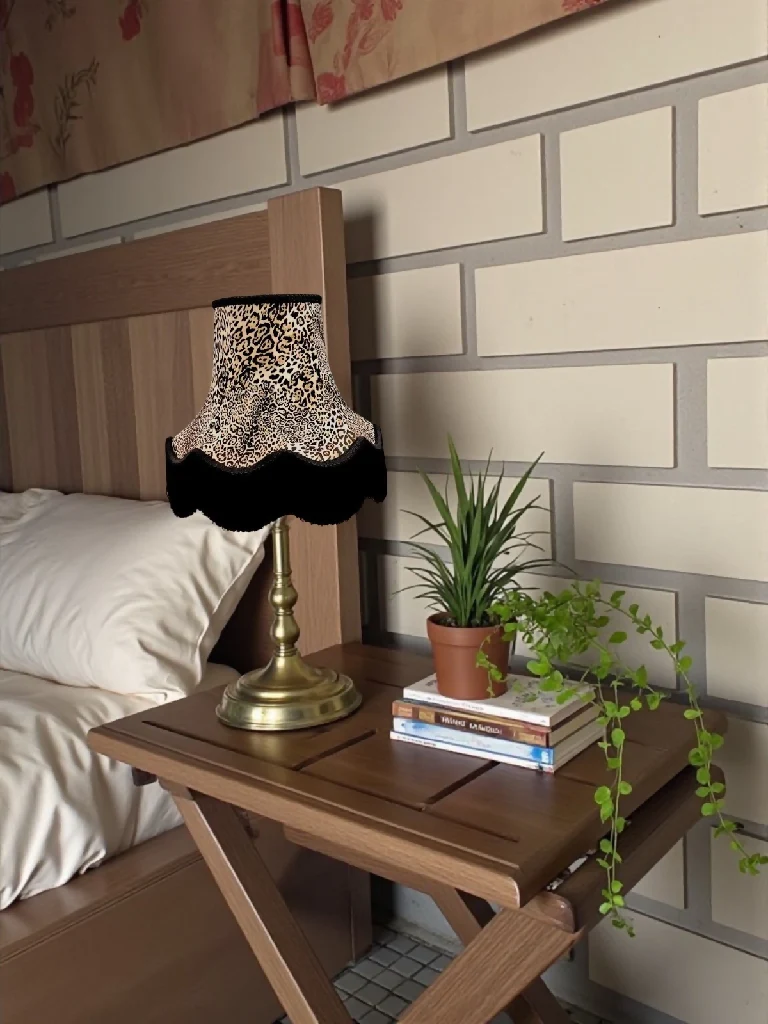 Lynx animal print fabric lampshades - Available in 8 sizes - Image 4