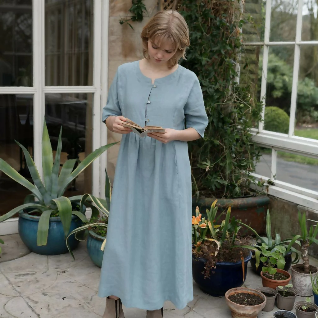 Muriel Linen Dress - Image 6