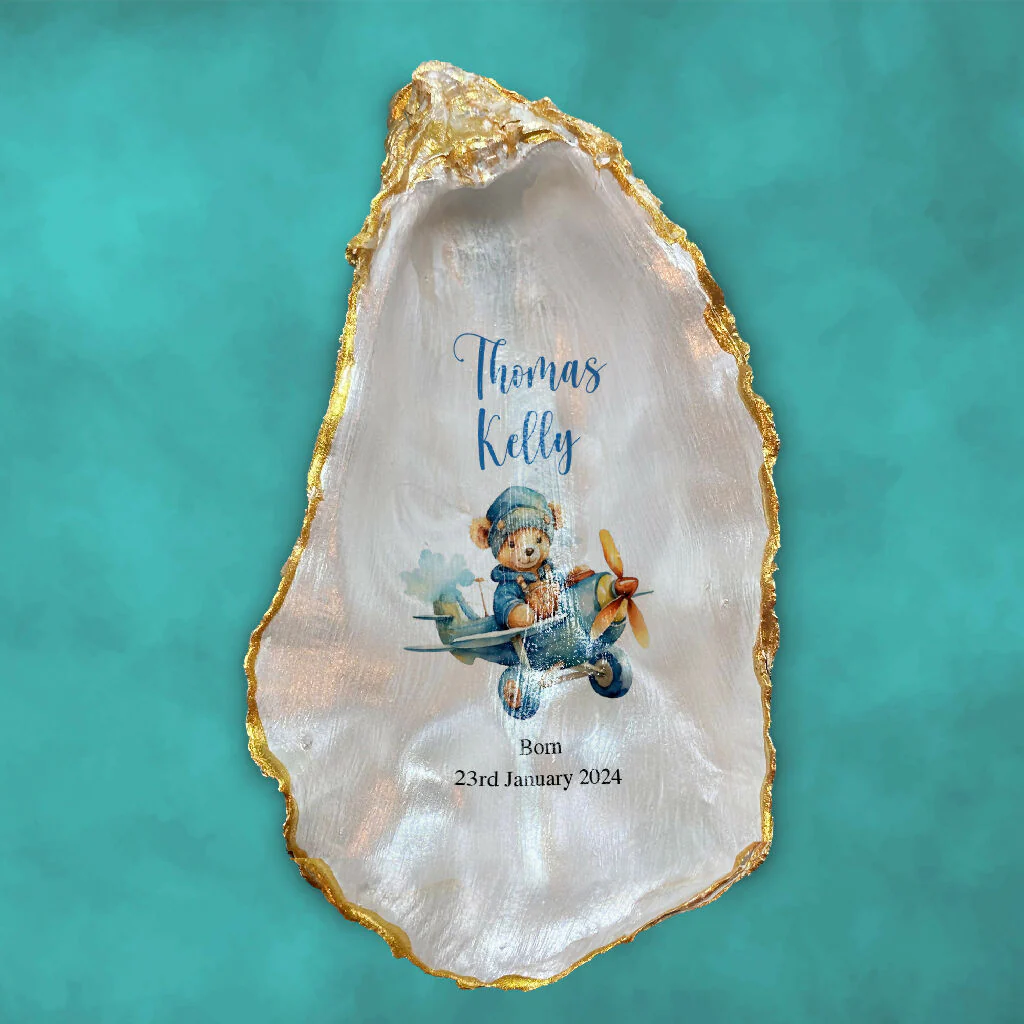 New Born - Personalised Oyster Shell - Image 2