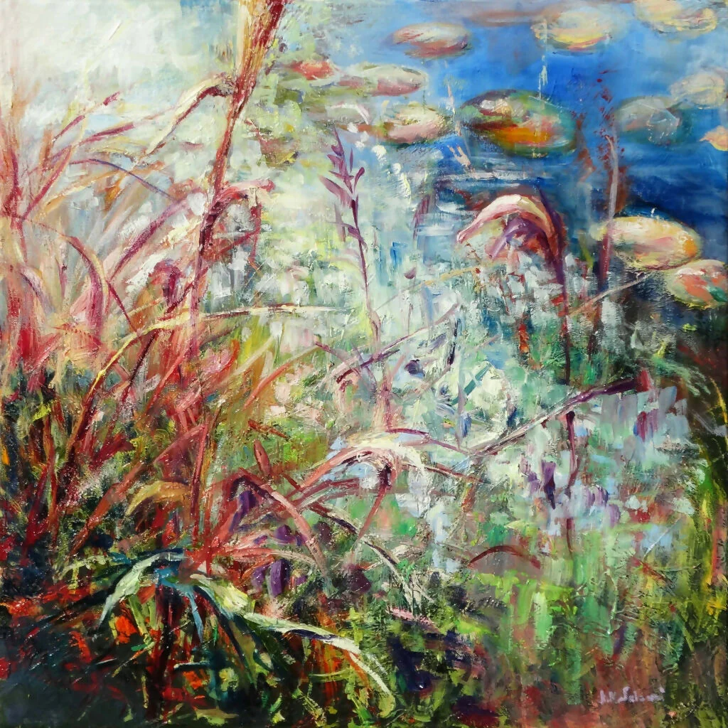 Original painting 'Wild Pond' by Kasia Kaldowski