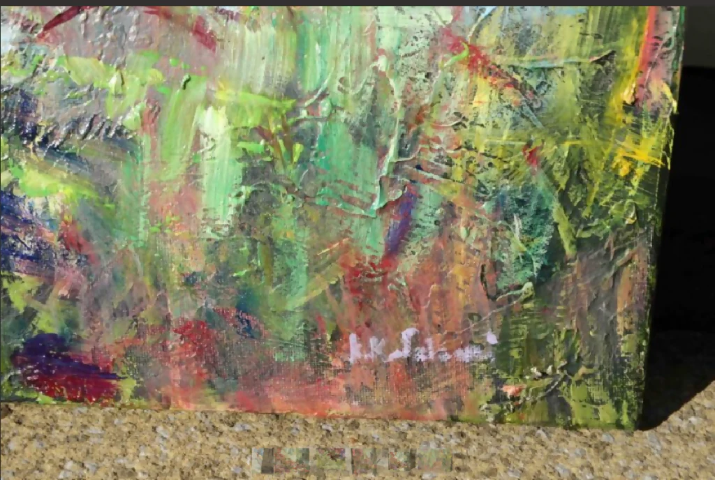 Original painting 'Wild Pond' by Kasia Kaldowski - Image 8