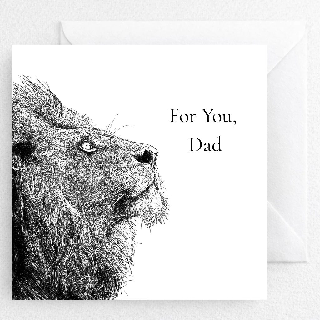 Personalised Lion Father's Day Card - Image 3