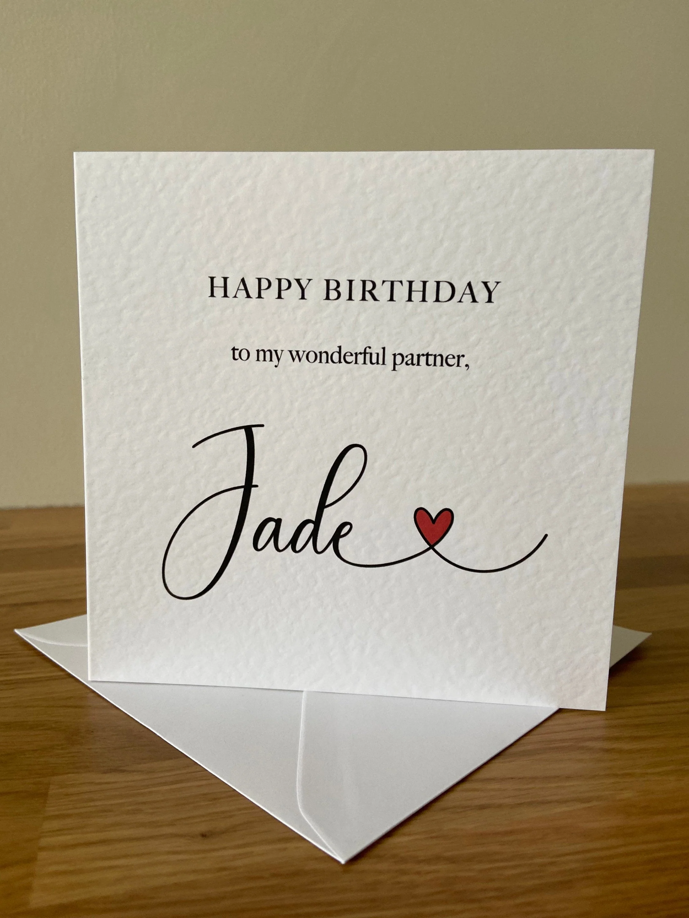 Personalised Partner Birthday Card - Image 2