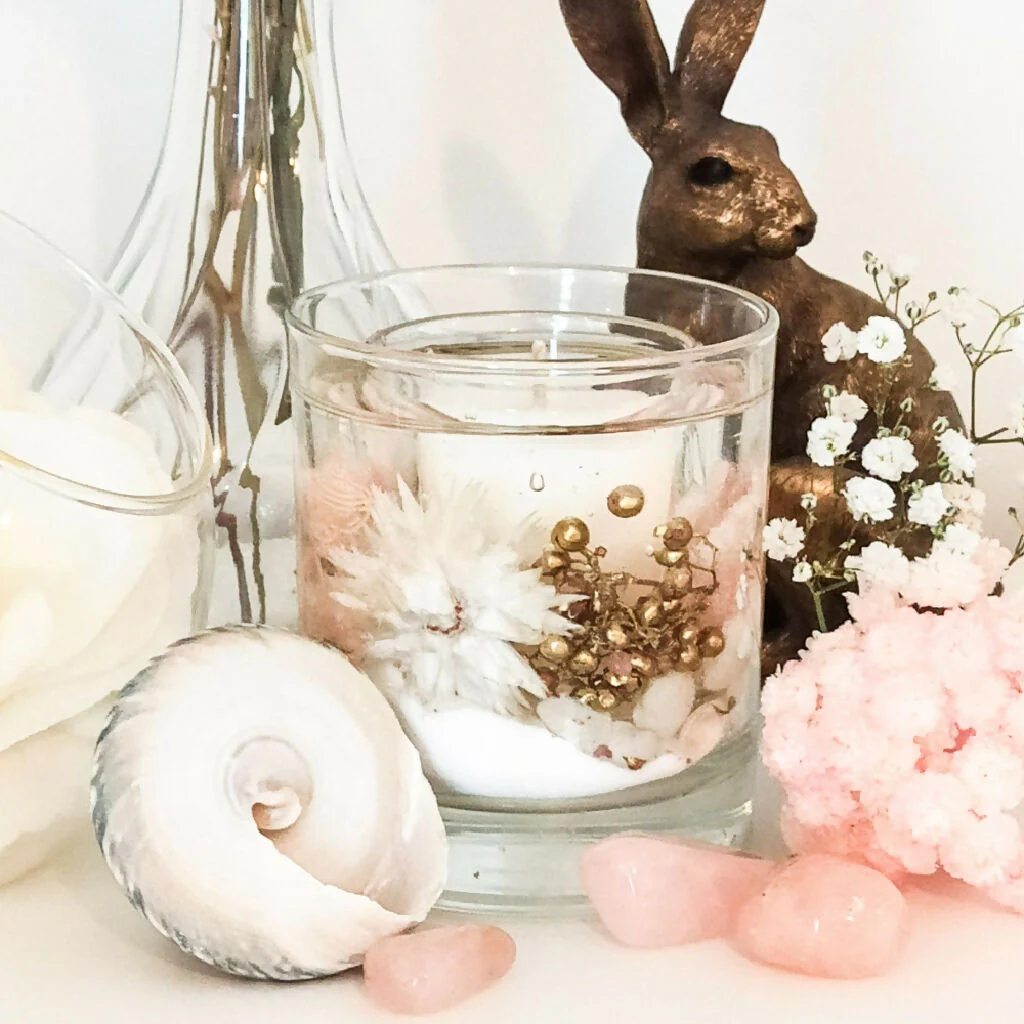 PINK CHAMPAGNE REFILLABLE BOTANICAL SCENTED CANDLE - Image 5
