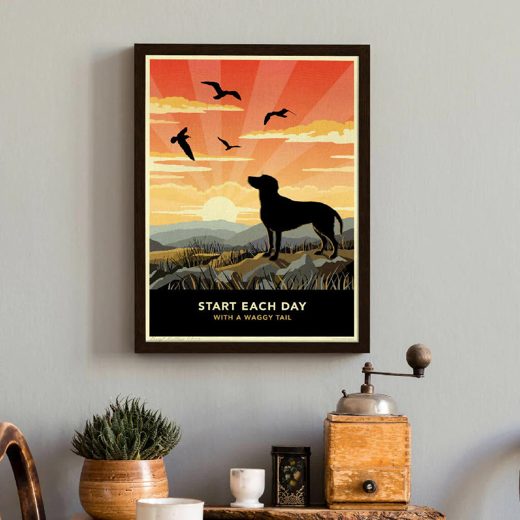 RED FOX LABRADOR ‘WAGGY TAILS’ LIMITED EDITION ART PRINT - Image 3