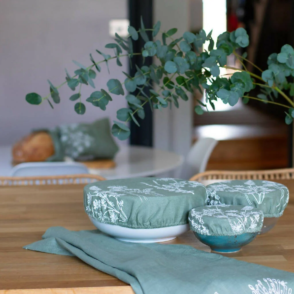 Reusable Linen Bowl Covers - Image 5