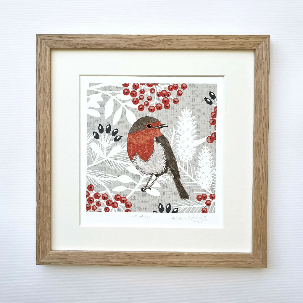 Robin - Signed and Mounted Giclée Art Print - Image 5