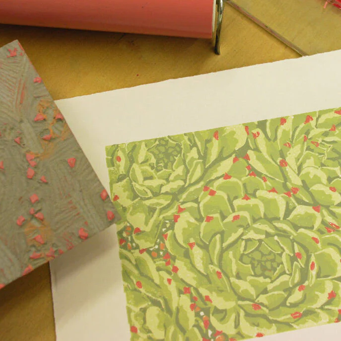 Sempervivum - Limited Edition - Original Linocut Print - Image 3