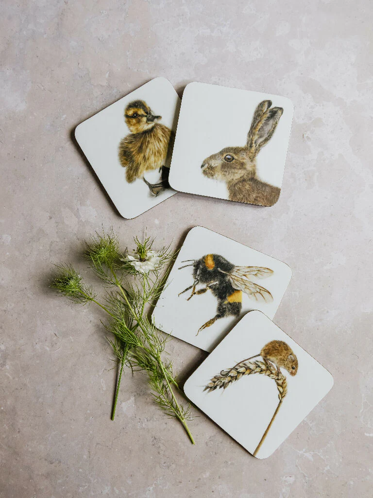 Set of 4 Bumblebee Coasters - Image 2