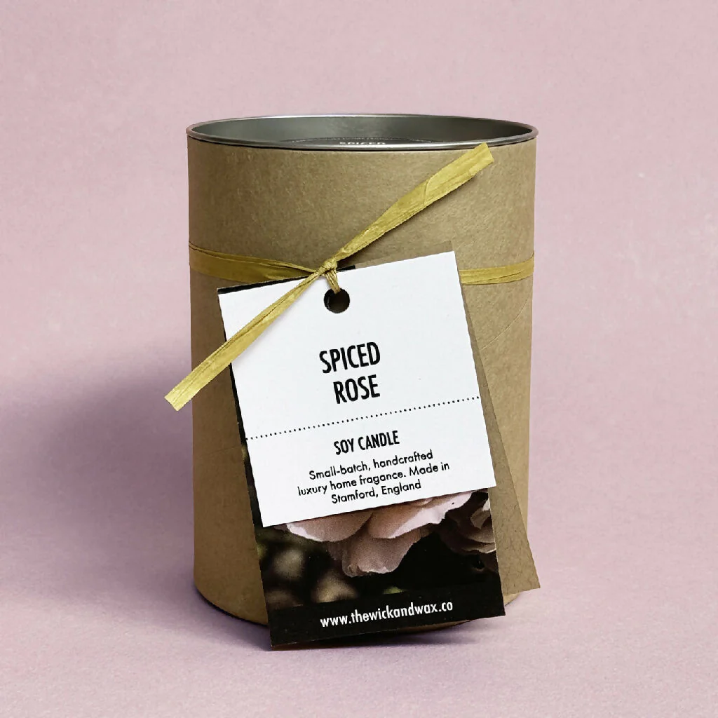 Spiced Rose - Scented Soy Candle - Image 3