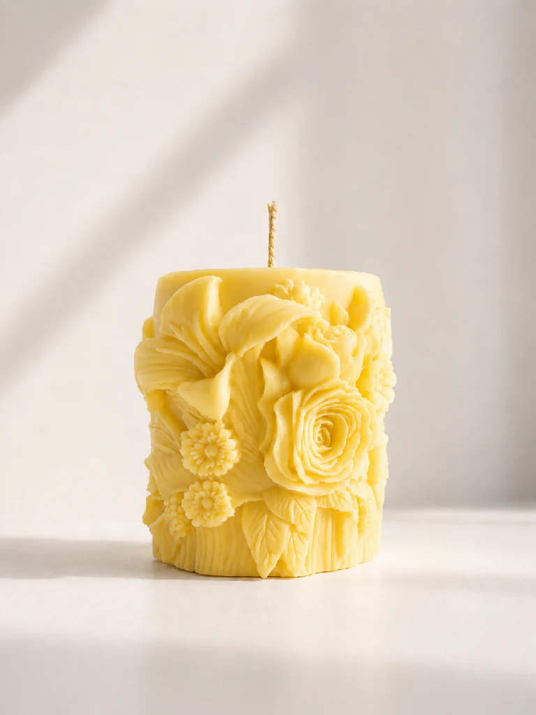 Summer Blooms Scented Sculptured Candle - Image 5