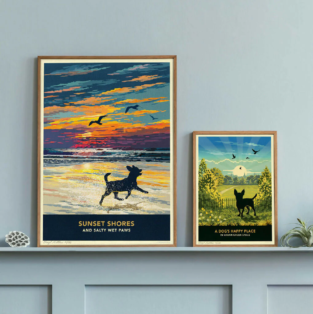 CHIHUAHUA 'SUNSET ON THE BEACH' LIMITED EDITION ART PRINT - Image 6