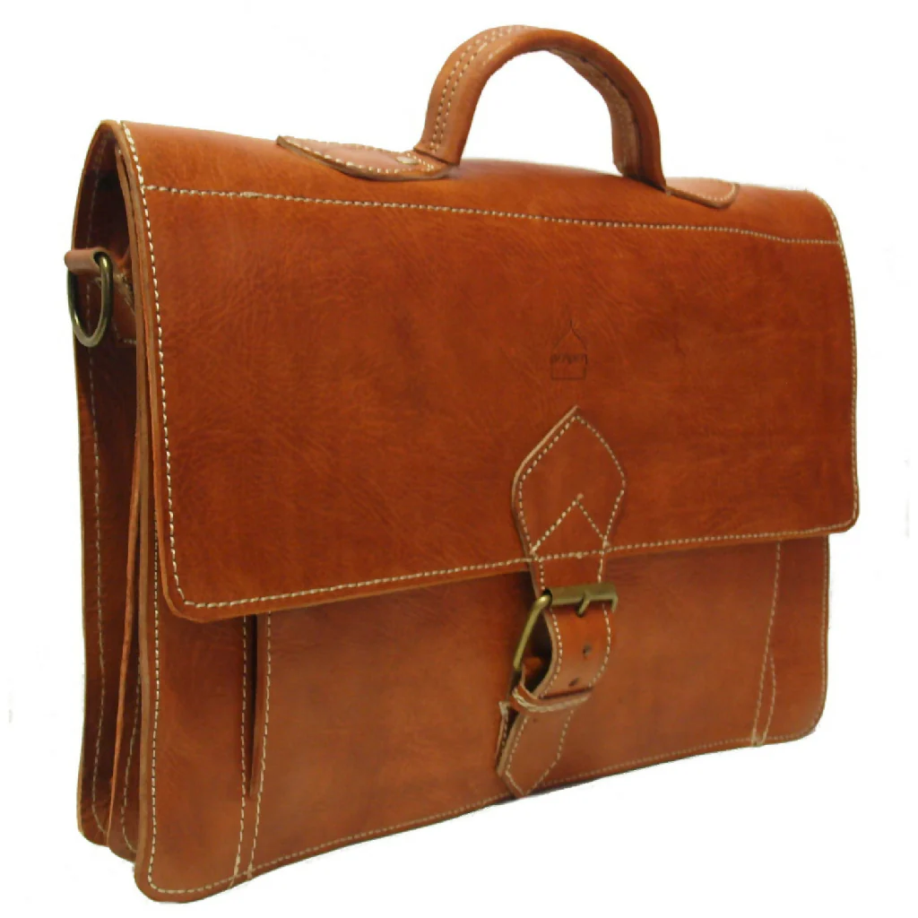 The Casablanca Large Satchel in Light Brown - Image 3
