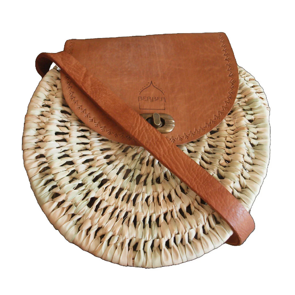 The Safi Rattan Round Bag - Loose Weave - Image 2