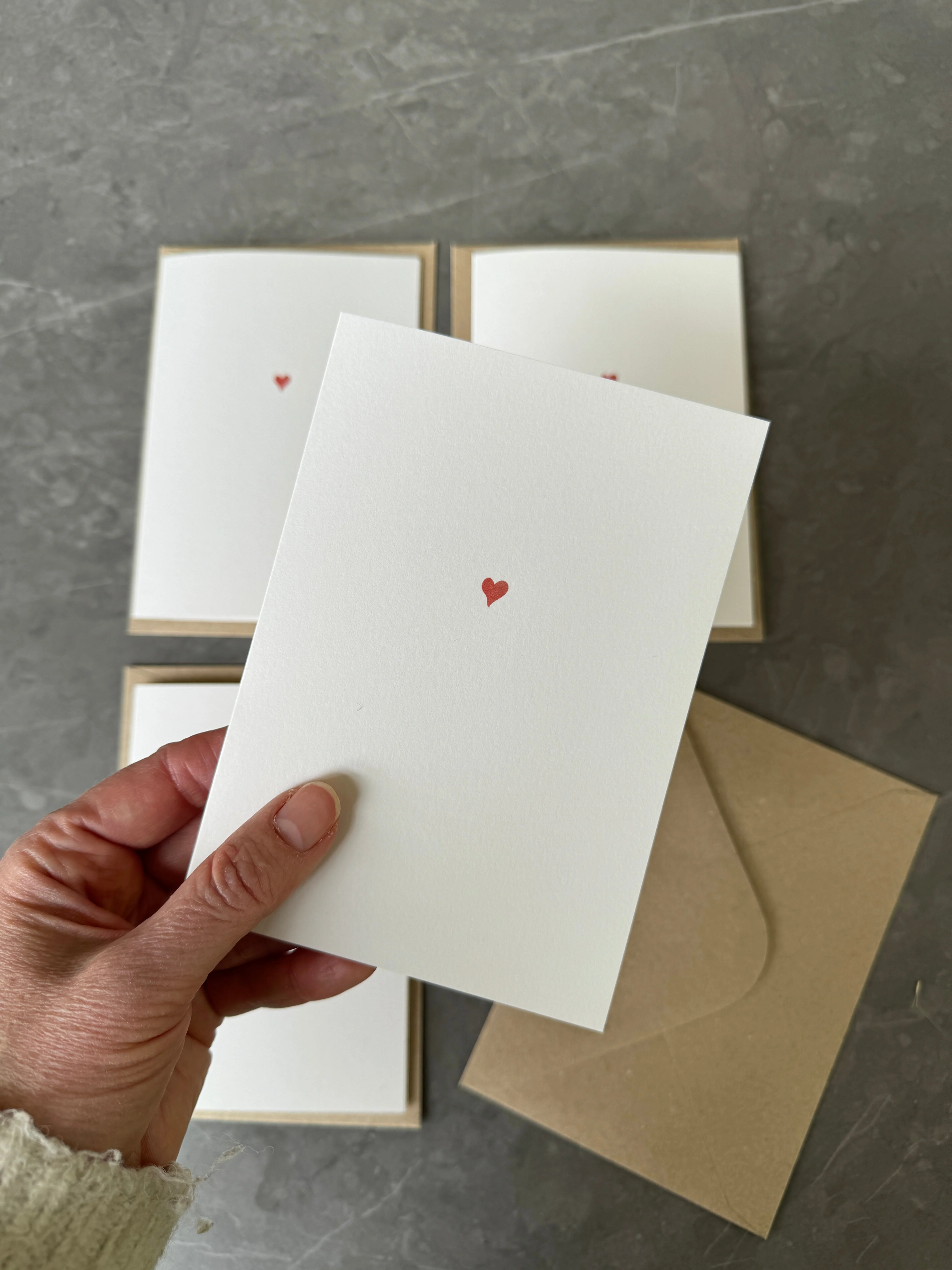 Tiny Love Heart Note Cards - Image 3