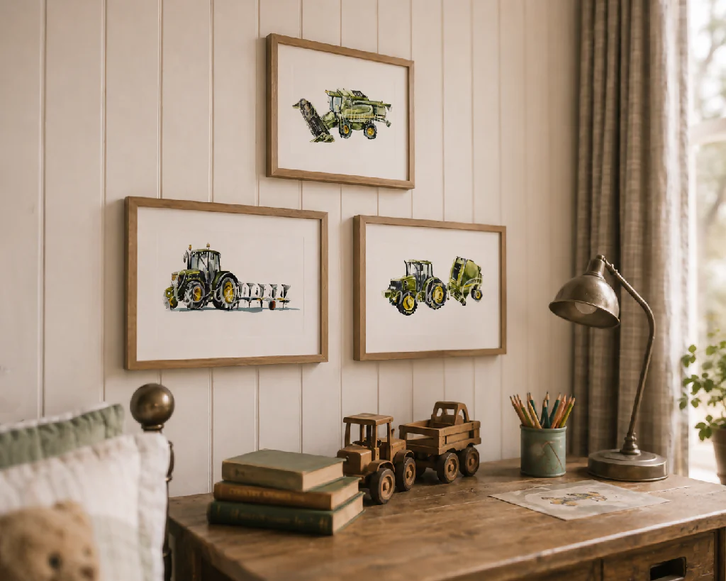 Trio Of Tractor Prints - Image 2