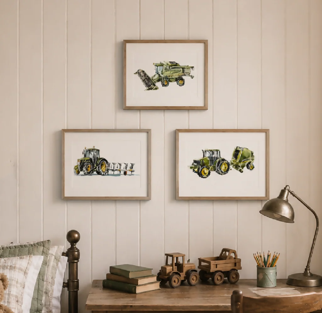 Trio Of Tractor Prints - Image 6