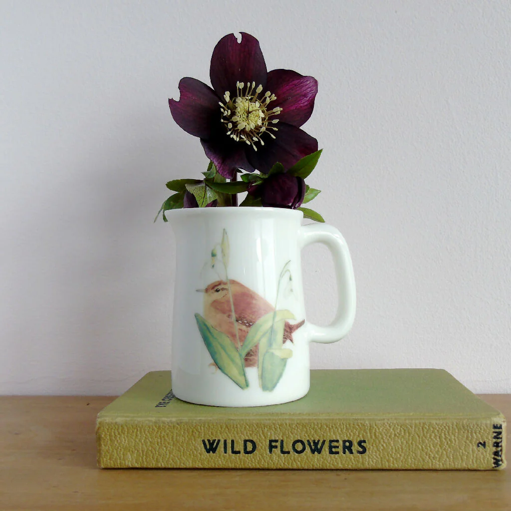 Wren and Snowdrops Fine Bone China Quarter Pint Jug - Image 3