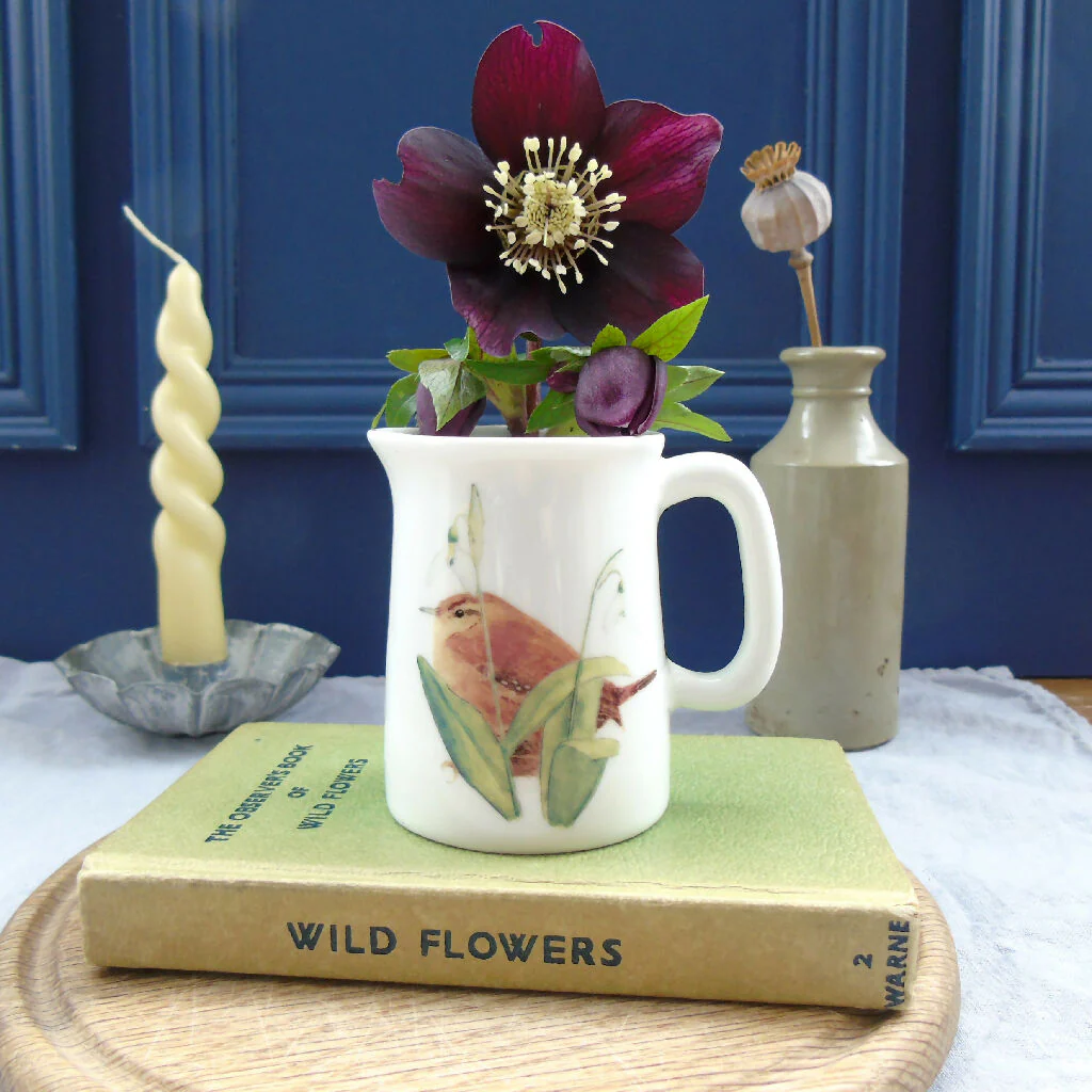 Wren and Snowdrops Fine Bone China Quarter Pint Jug - Image 7