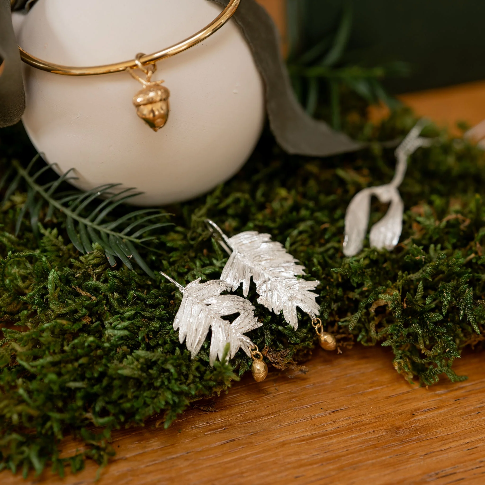 Yew Leaf Earrings - Image 5
